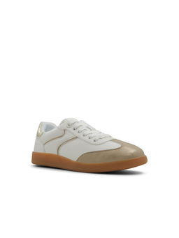 Aldo - Women Gold & White Sneakers