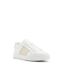 Aldo - Women White & Gold Sneakers