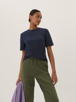 Marks & Spencer - Navy Pure Cotton Everyday Fit T-shirt