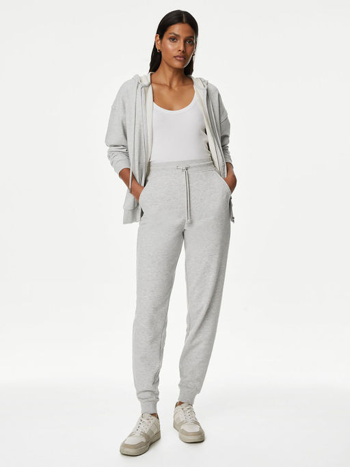 Sweatpants Marks And Spencer Tracksuits Ladies Marks Spencer Women Navy  Blue Regular Fit Solid Cropped Joggers