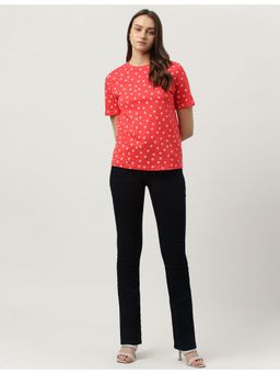 Marks & Spencer - Pure Cotton Red Polka Dot T-Shirt