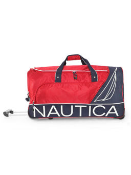 Nautica - 2 Wheel Duffle Trolley Bag Unisex for Travel Red (L)