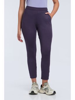 Amante - Women Purple Velvet Energize Flexi Track Pant