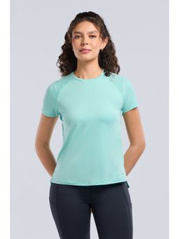 Amante - Women Pastel Turquoise Energize Active T-Shirt