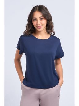 Amante - Women Blue Depths Easy Relaxed T-Shirt