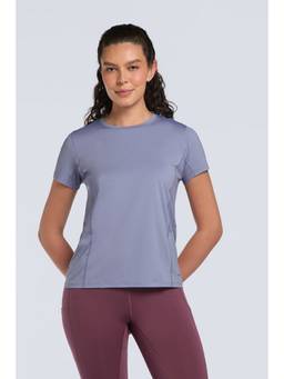 Amante - Women Persian Lavender Flaunt Workout T-Shirt