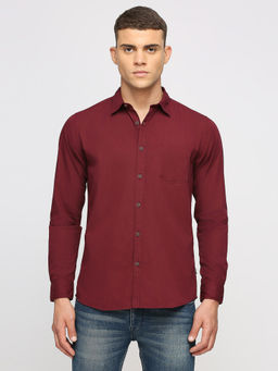 Pepe Jeans - Magnus Solid Poplin Maroon