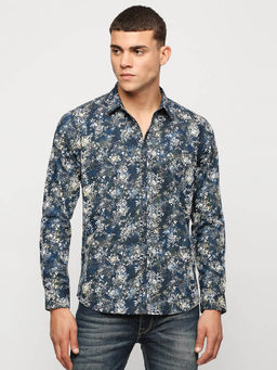 Pepe Jeans - Liam Printed Poplin Blue