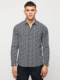 Pepe Jeans - James Printed Poplin Navy Blue