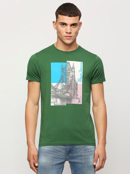 Pepe Jeans - Boxer Photographic Printed Tee Green