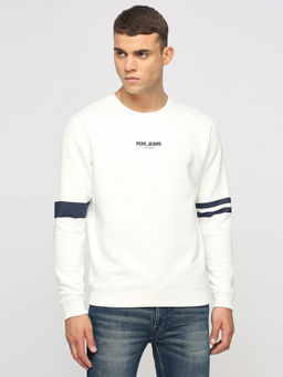 Pepe Jeans - Kester Brand Carrier Sweatshirt White