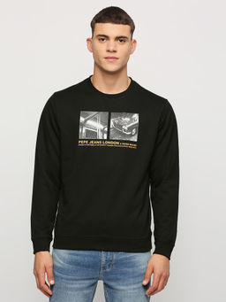 Pepe Jeans - Kedric Photographic Printed Sweatshirt Black