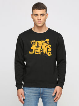 Pepe Jeans - Karl Brand Carrier Sweatshirt Black