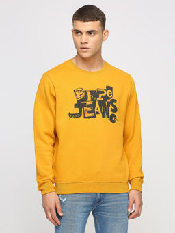Pepe Jeans - Karl Brand Carrier Sweatshirt Yellow
