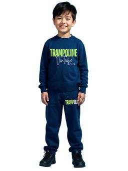 Trampoline - Boys Cotton Blend Typography Printed Co-Ord Set