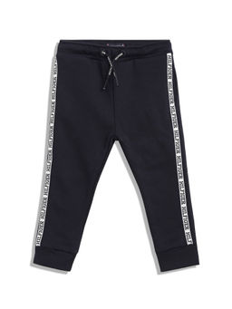 Tommy Hilfiger - Navy Blue Printed Regular Fit Joggers