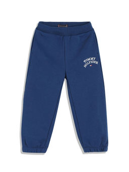Tommy Hilfiger - Navy Blue Solid Regular Fit Joggers