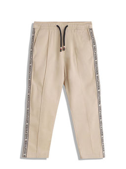 Tommy Hilfiger - Beige Printed Regular Fit Trackpant