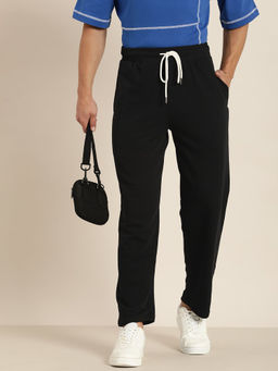 DILLINGER - Black Solid Trackpants