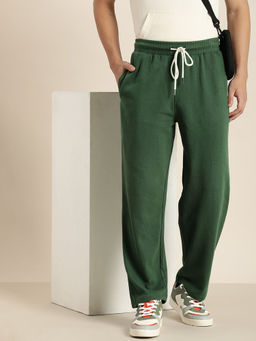 DILLINGER - Green Solid Trackpants