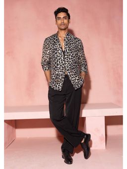 Pallavi Agarwal - Pure Cotton Relaxed Fit Animal Printed Shirt
