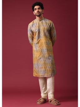 KALKI FASHION - Multi-Color Tie Dye Kurta in Silk (Set of 2)