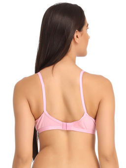 Clovia - Cotton Rich Solid Non-Padded Full Cup Wire Free T-shirt Bra - Turquoise