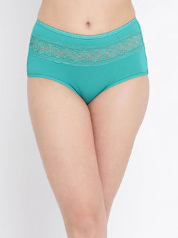 Clovia - Cotton Spandex High waist Outer elastic Hipster Panty