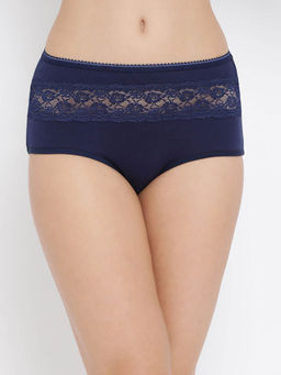 Clovia - Cotton Spandex High waist Outer elastic Hipster Panty