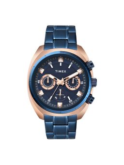 Timex - Men Navy Blue Round Dial Analog Watch -TWEG28203 (M)