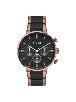 Timex - Men Black Round Dial Analog Watch -TWEG28403 (M)