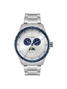 Timex - Men Silver Round Dial Analog Watch -TWEG28505 (M)