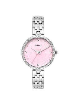 Timex - Women Pink Round Dial Analog Watch -TWEL22600 (M)