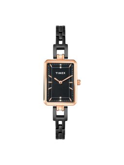 Timex - Women Black Rectangular Dial Analog Watch -TWEL22803 (M)