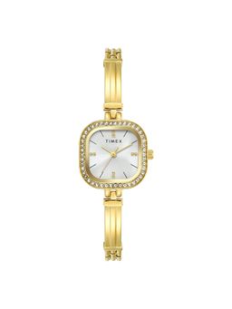 Timex - Women Silver Square Dial Analog Watch -TWEL22900 (M)