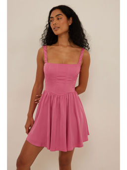 NA-KD - Women Pink Solid-plain Mini Dress