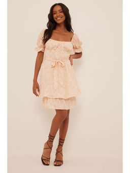 NA-KD - Women Nude Self Design Mini Dress (Set of 2)