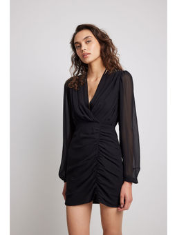 NA-KD - Women Black Solid-plain Mini Dress