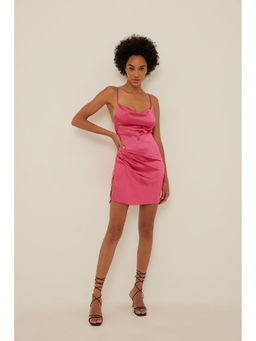 NA-KD - Women Pink Solid-plain Mini Dress
