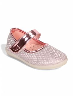 Lil Lollipop - Girls Mary Jane's Ballerina with Applique Detail - Pink