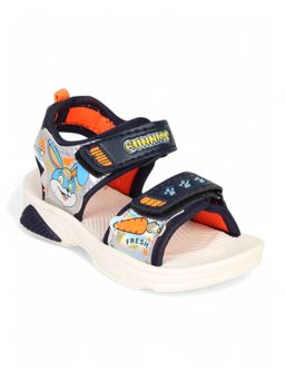 Lil Lollipop - Unisex Sandals With Velcro Closing - Navy Blue