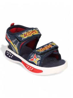 Lil Lollipop - Unisex Sandals With Velcro Closing - Navy Blue