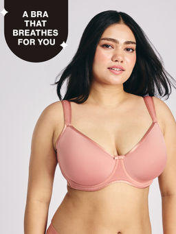 Nykd by Nykaa - AirFlex Spacer Lightly Padded Non Wired Breathable Bra-Nude NYB423