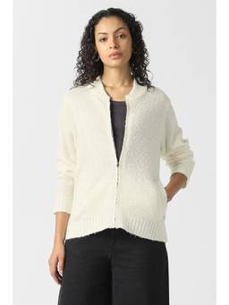 Van Heusen - Women Beige Textured Cardigan