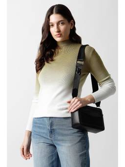 Van Heusen - Women Olive Ombre High Neck Sweater