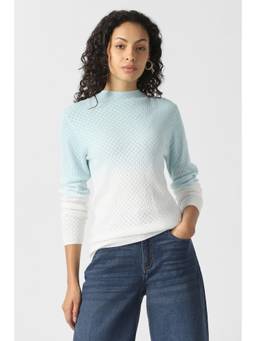 Van Heusen - Women Light Blue Ombre Sweater