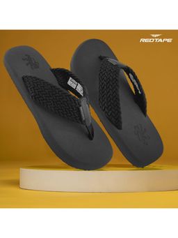 Red Tape - Black Mens Eva Comfort Flip Flop