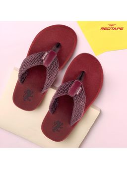 Red Tape - Maroon Mens Eva Comfort Flip Flop