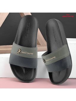 Red Tape - Black Mens Eva Comfort Sliders