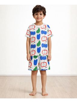 ANTHRILO - Apple Pear Sleepwear T-shirt and Shorts - White
